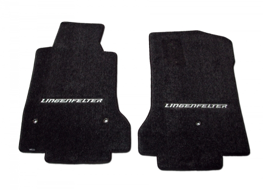 LLoyds Lingenfelter Silver Logo Black Floor Mats C6 Corvette 2005-2013